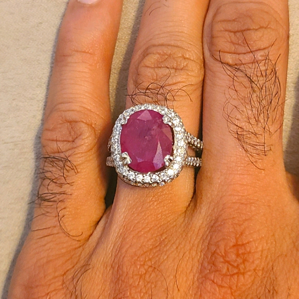 Real gem Ruby ring